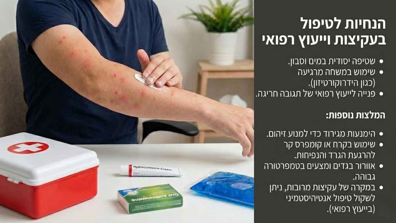 טיפול בעקיצות פשפשים (1) טיפול בעקיצות פשפשים (1)