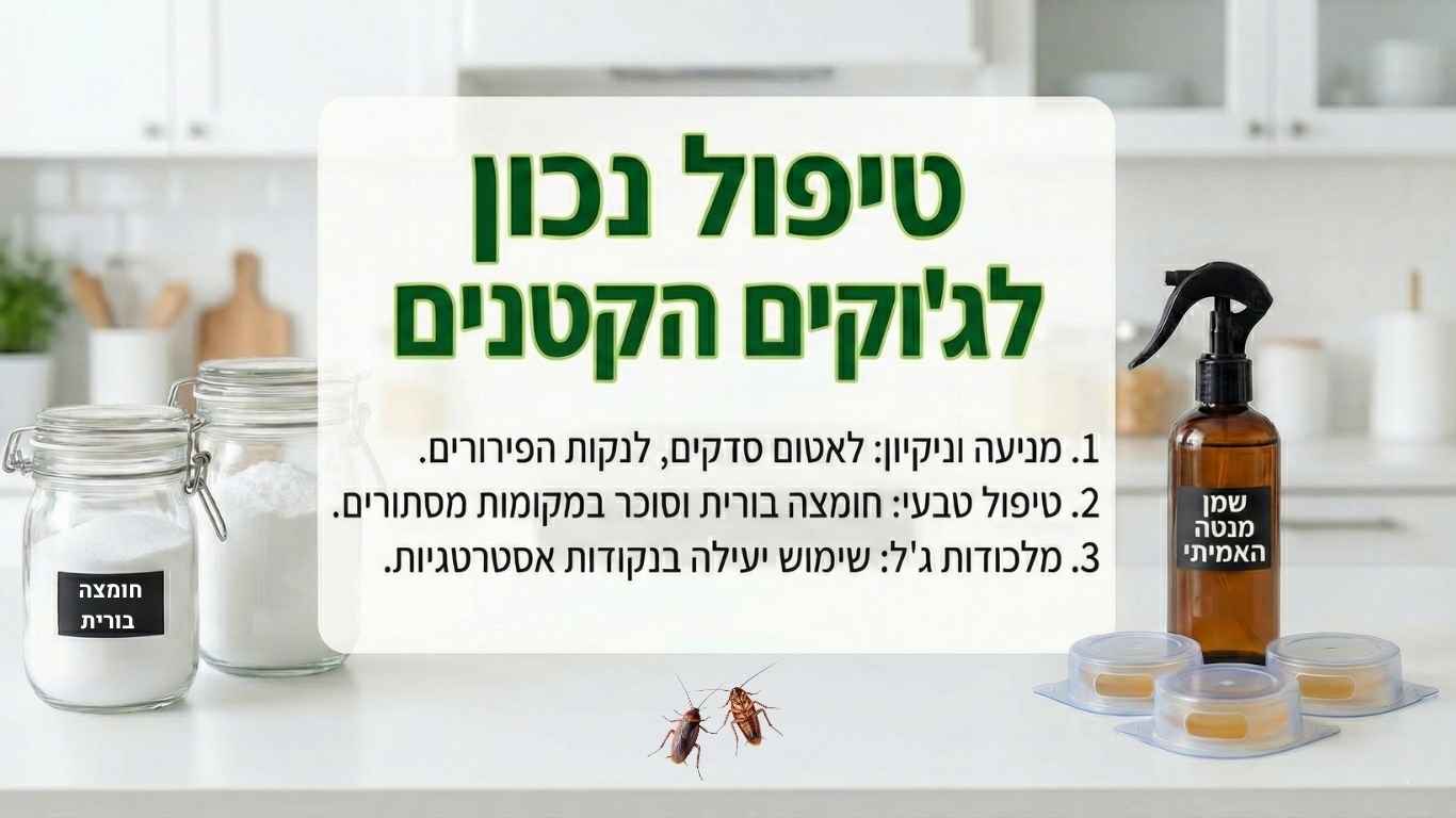 טיפול נכון בג'וקים קטנים