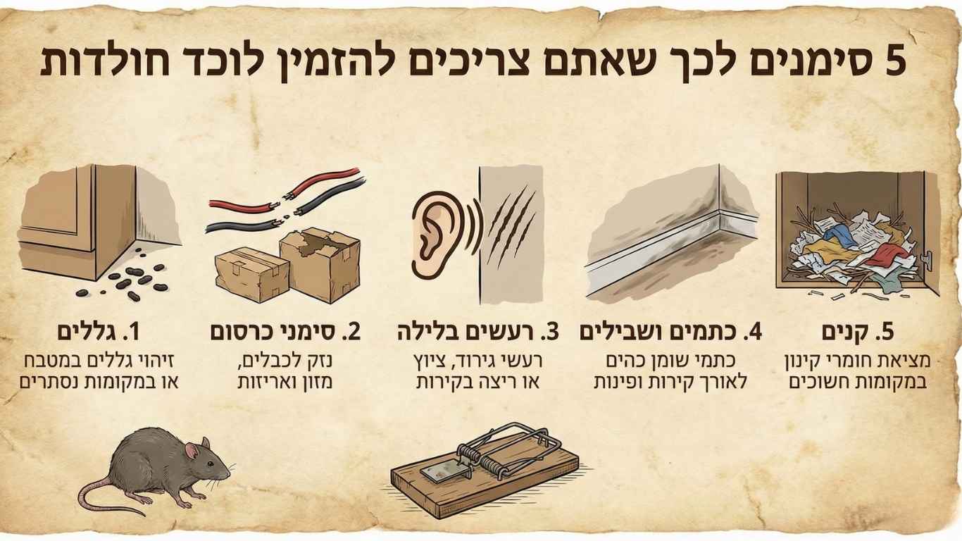 5 סימנים לכך שאתם צריכים להזמין לוכד חולדות