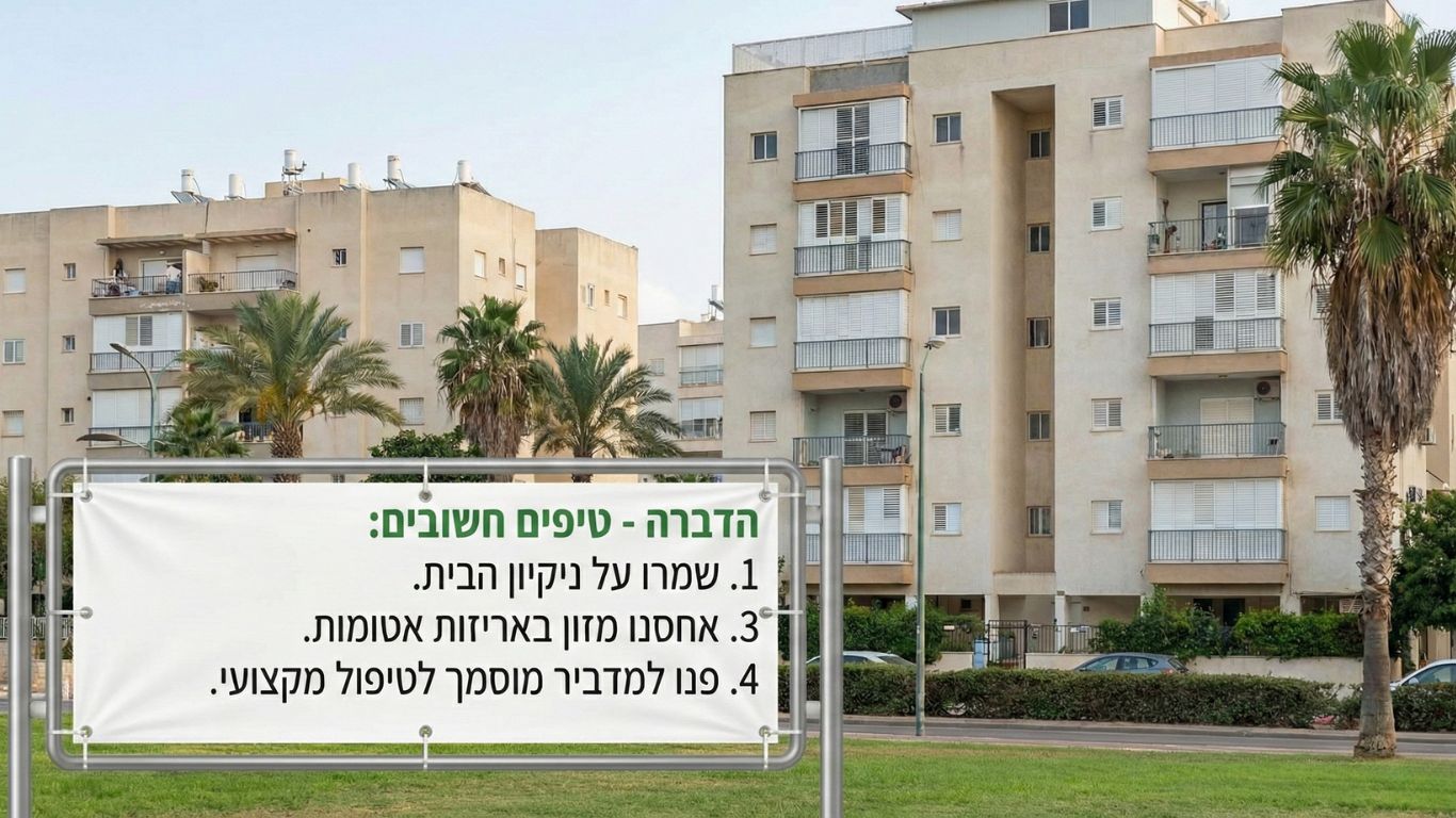טיפים להדברה ביבנה