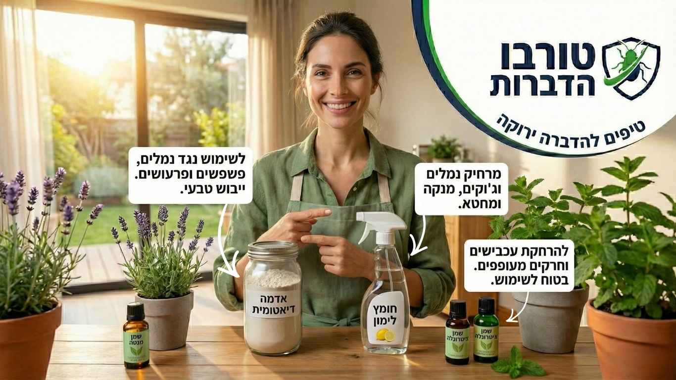 טיפים להדברה ירוקה