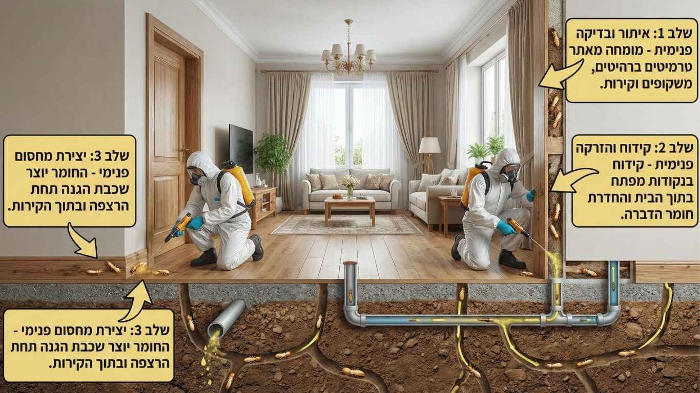 איך מתבצעת הדברת טרמיטים איך מתבצעת הדברת טרמיטים