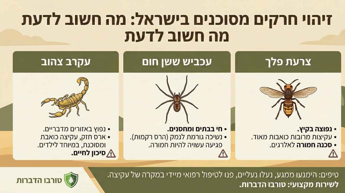 זיהוי חרקים מסוכנים בישראל זיהוי חרקים מסוכנים בישראל