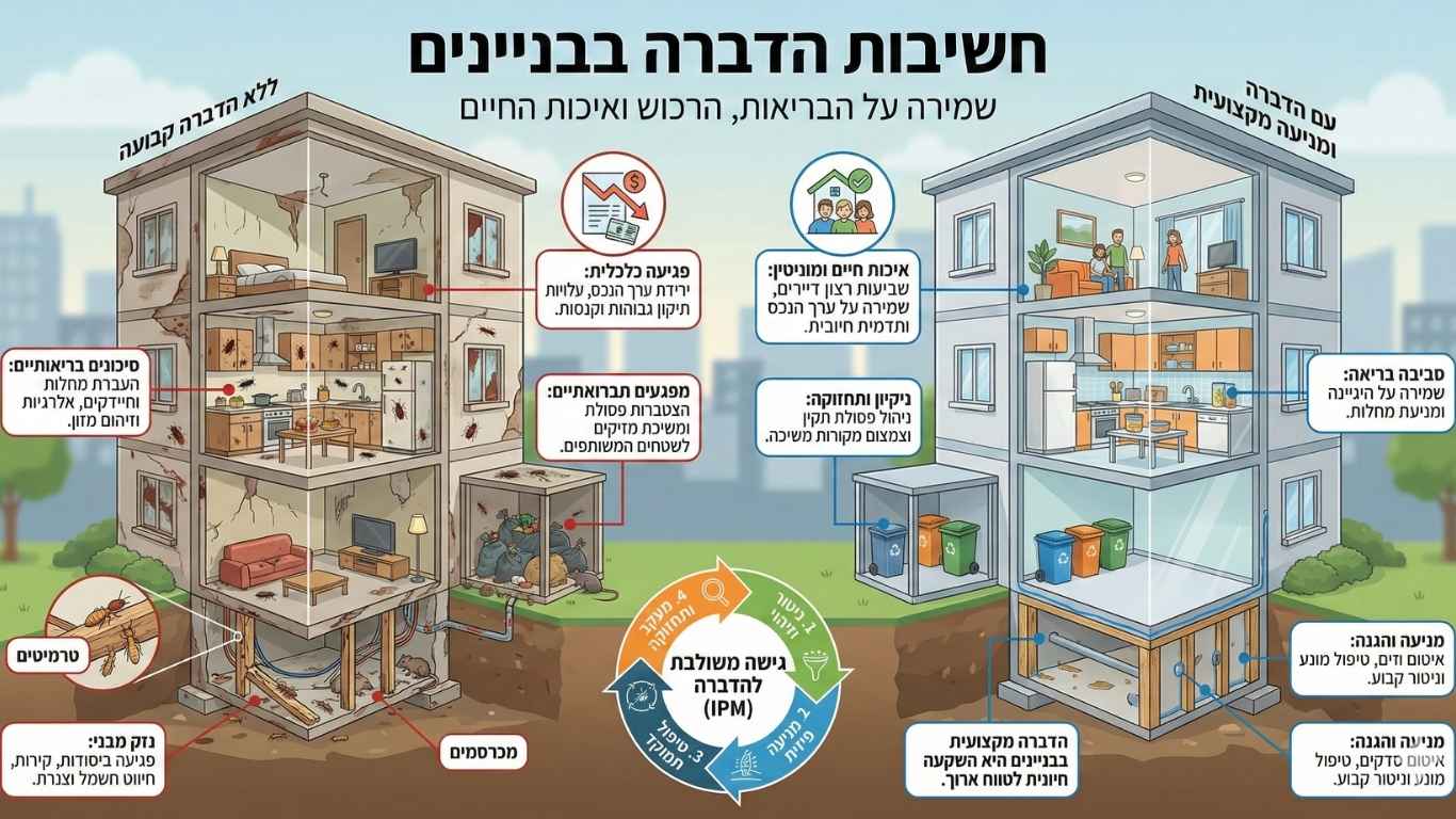 למה ההדברה בבניינים כל כך חשובה