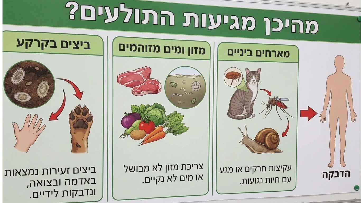 מהיכן מגיעות התולעים מהיכן מגיעות התולעים