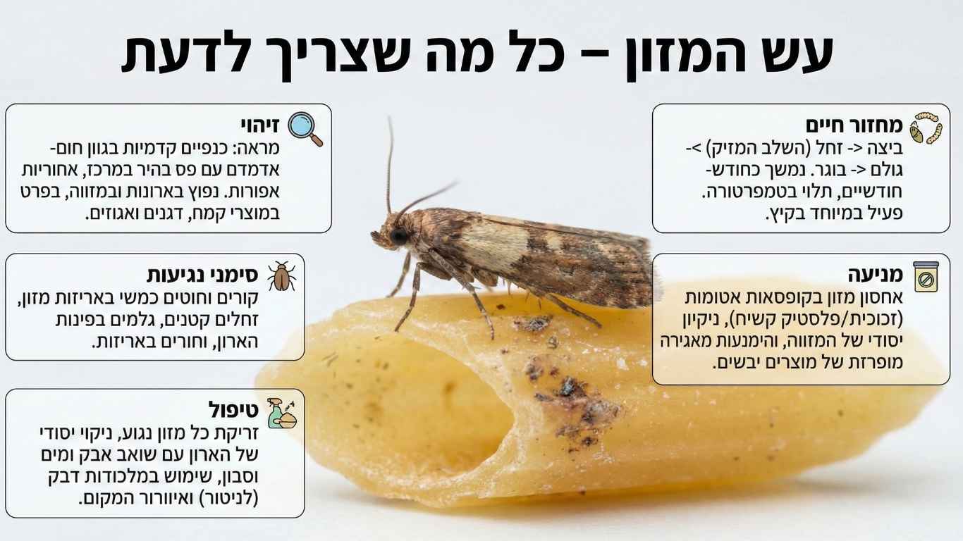 עש המזון – מה צריך לדעת עש המזון – מה צריך לדעת