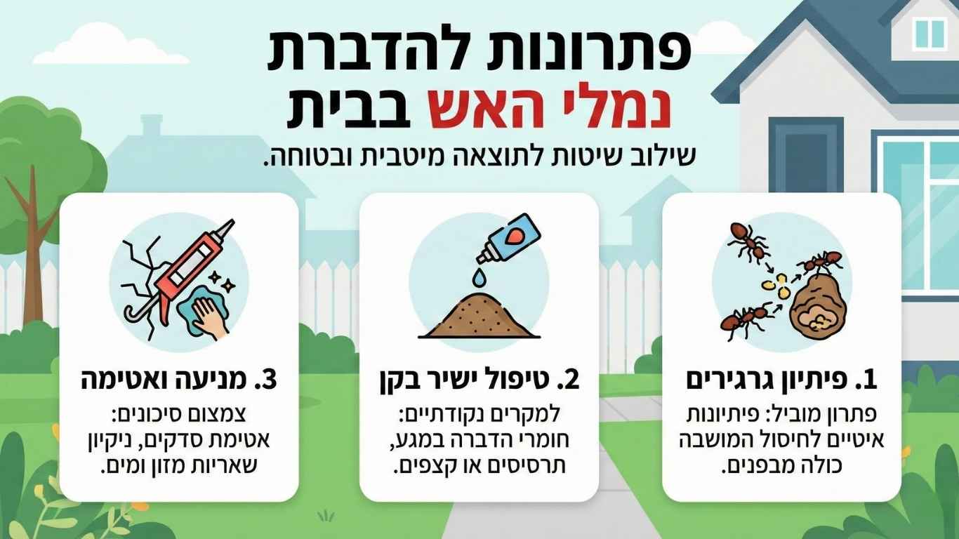 פתרונות יעילים להדברת נמלי האש בבית פתרונות יעילים להדברת נמלי האש בבית